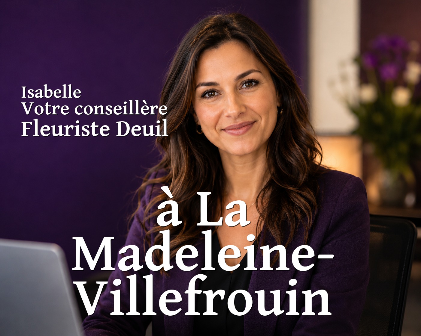 Isabelle, votre conseillère Fleuriste Deuil à La Madeleine-Villefrouin