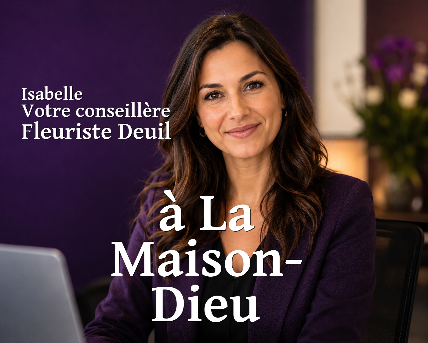 Isabelle, votre conseillère Fleuriste Deuil à La Maison-Dieu