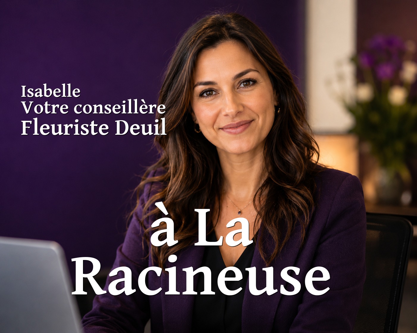 Isabelle, votre conseillère Fleuriste Deuil à La Racineuse