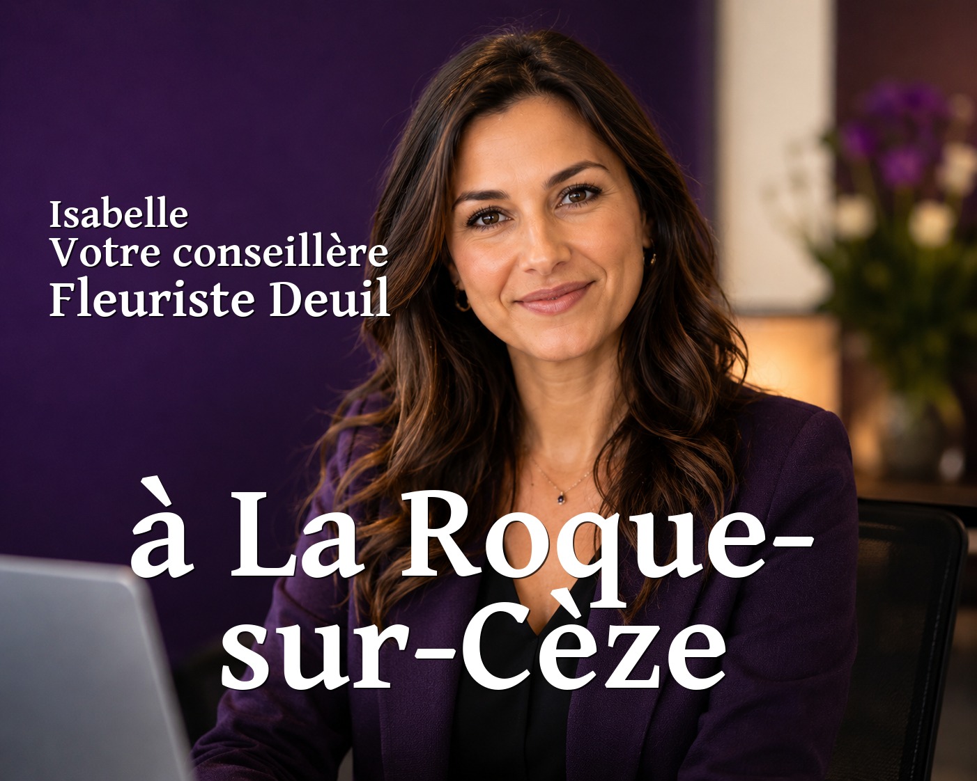 Isabelle, votre conseillère Fleuriste Deuil à La Roque-sur-Cèze