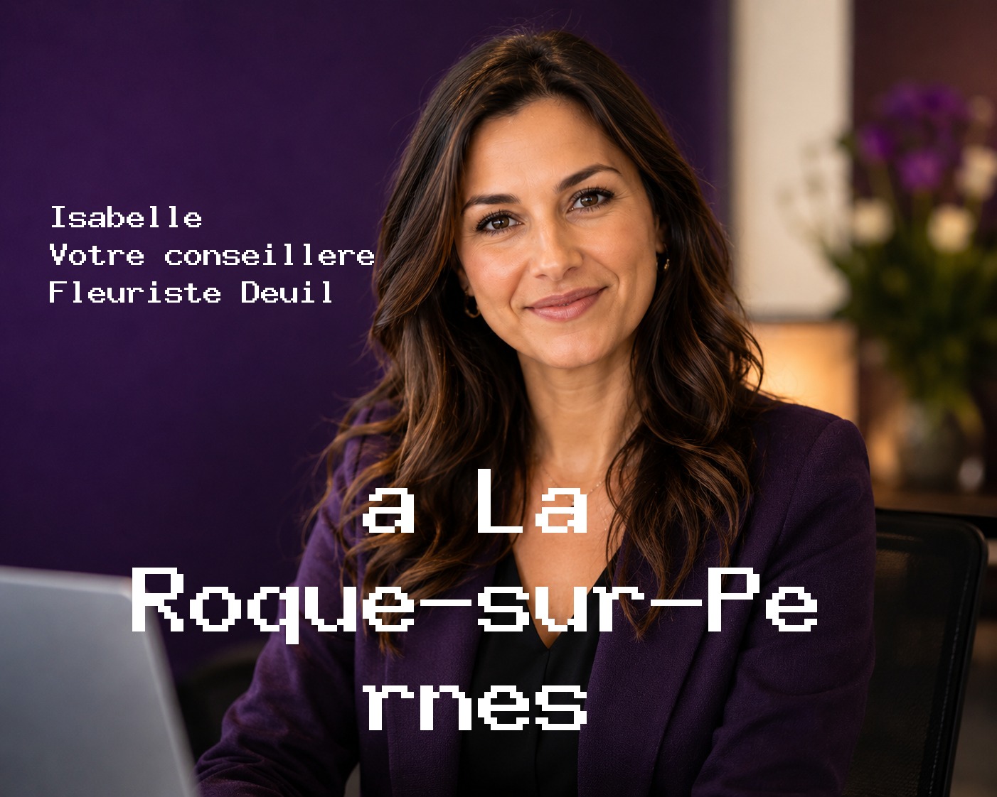 Isabelle, votre conseillère Fleuriste Deuil à La Roque-sur-Pernes
