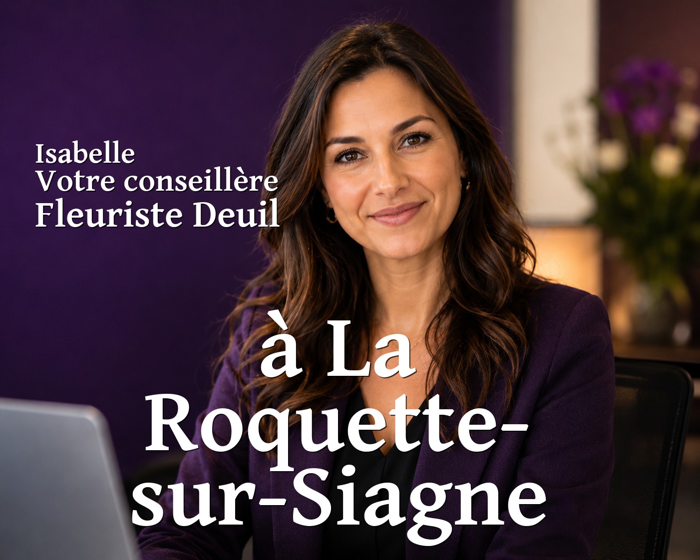 Isabelle, votre conseillère Fleuriste Deuil à La Roquette-sur-Siagne