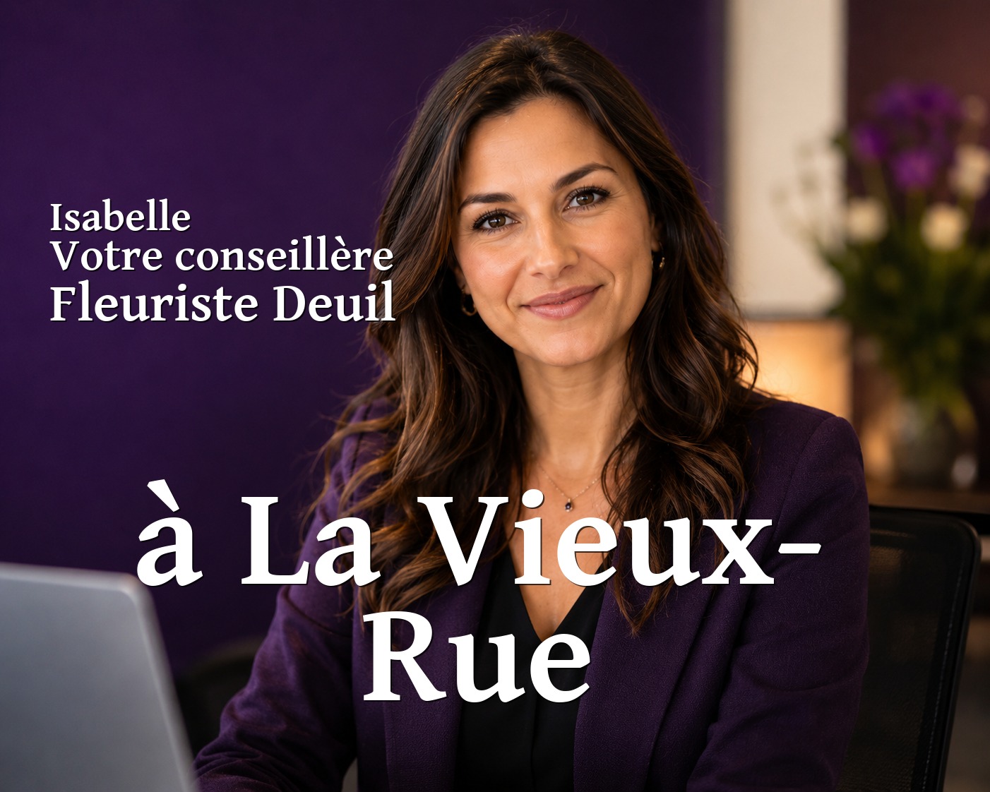 Isabelle, votre conseillère Fleuriste Deuil à La Vieux-Rue