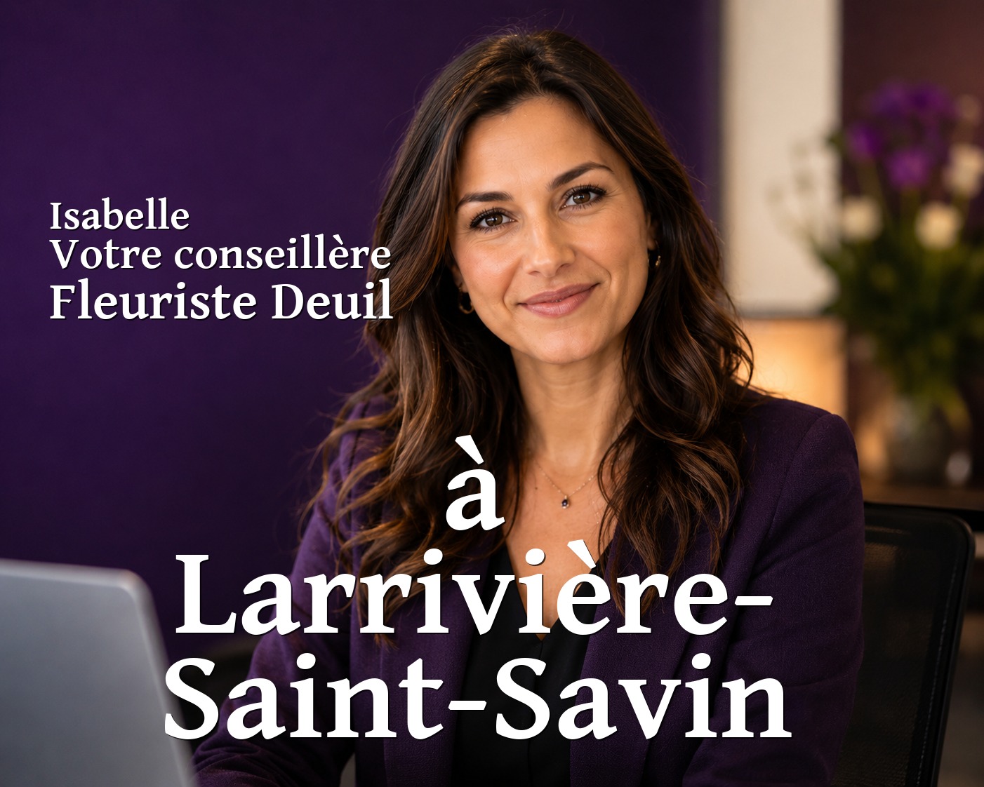 Isabelle, votre conseillère Fleuriste Deuil à Larrivière-Saint-Savin
