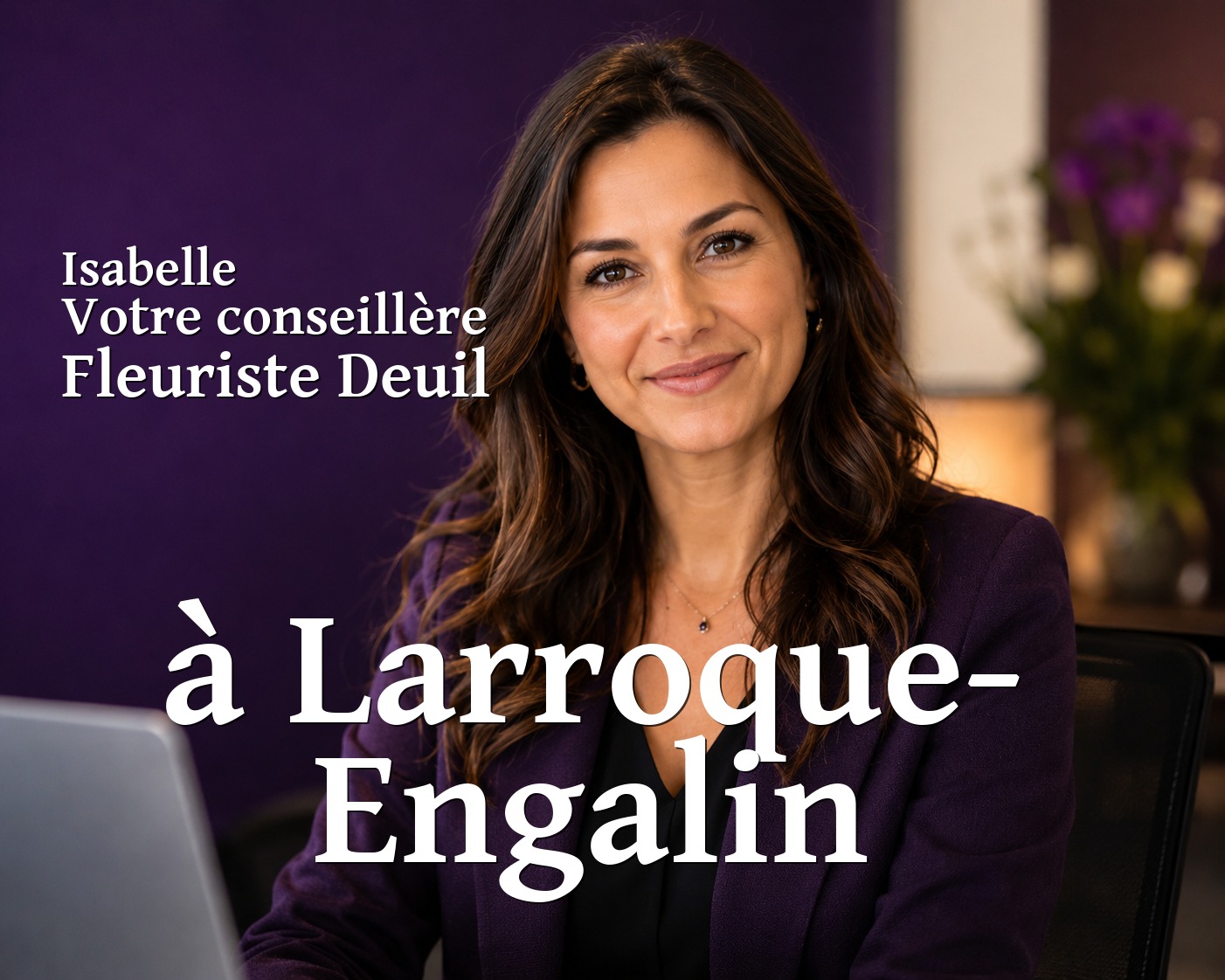 Isabelle, votre conseillère Fleuriste Deuil à Larroque-Engalin