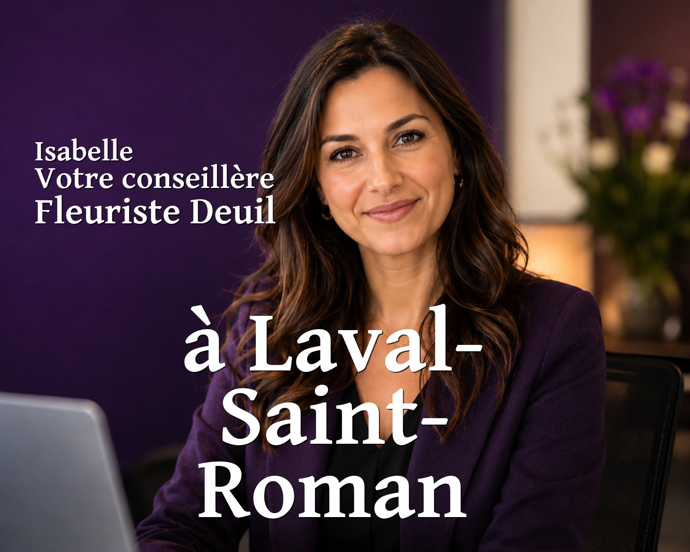Isabelle, votre conseillère Fleuriste Deuil à Laval-Saint-Roman