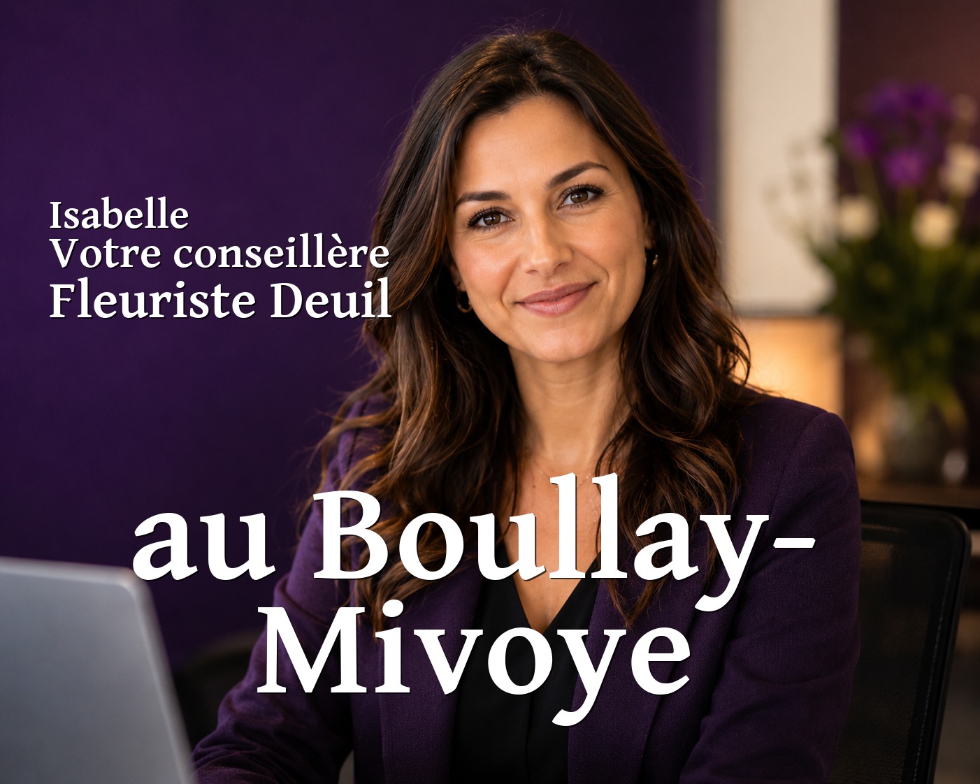 Isabelle, votre conseillère Fleuriste Deuil au Boullay-Mivoye