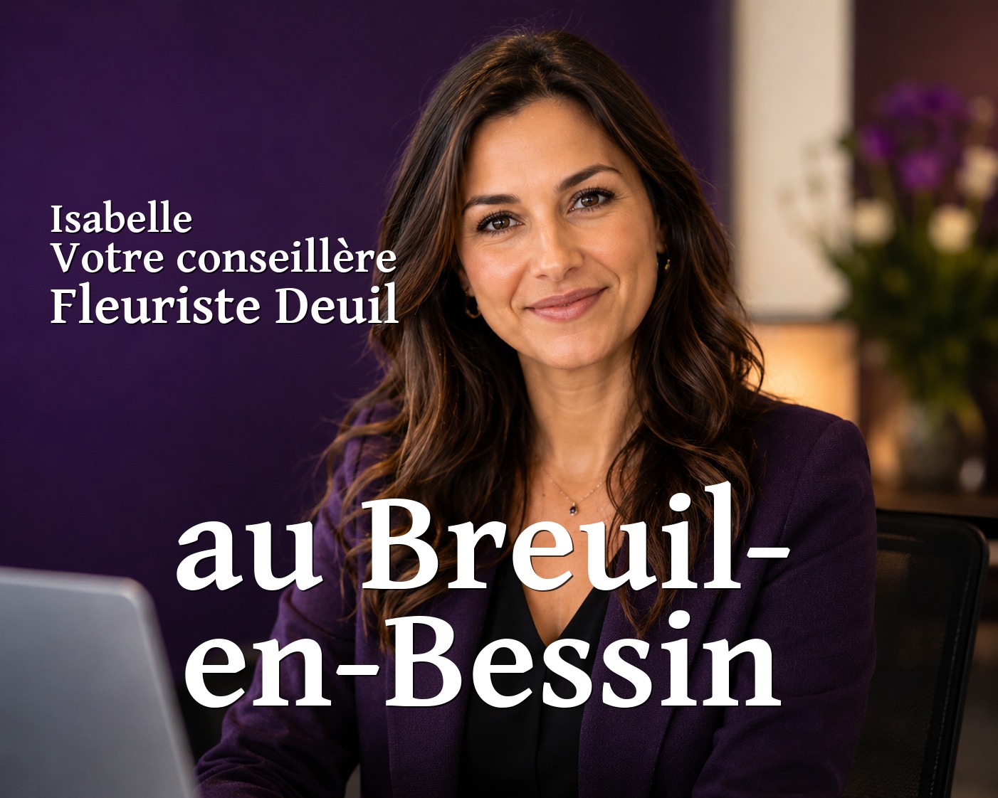 Isabelle, votre conseillère Fleuriste Deuil au Breuil-en-Bessin