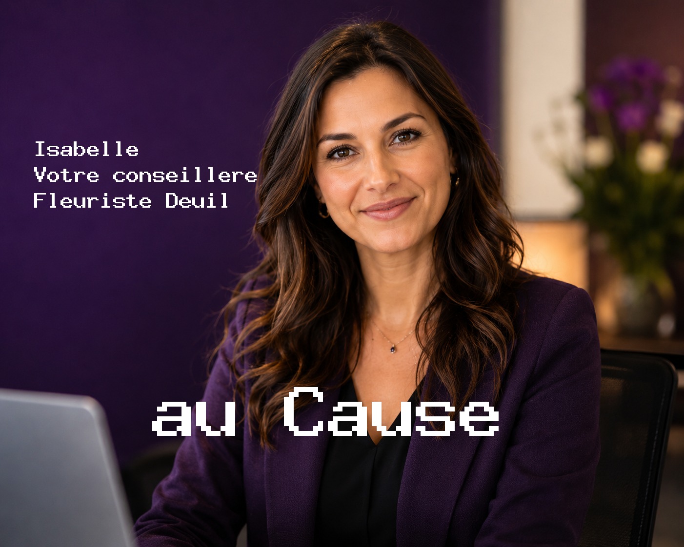 Isabelle, votre conseillère Fleuriste Deuil au Causé