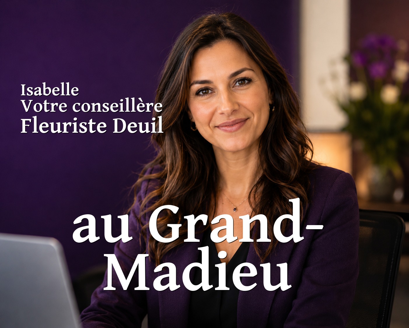 Isabelle, votre conseillère Fleuriste Deuil au Grand-Madieu