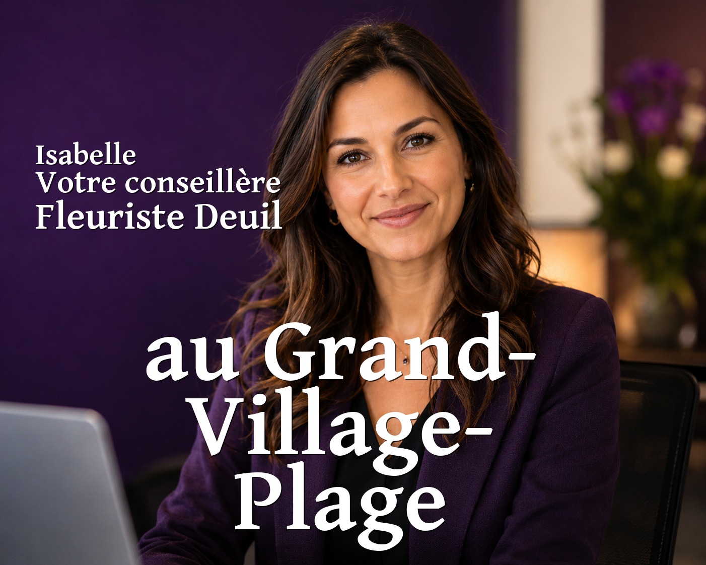 Isabelle, votre conseillère Fleuriste Deuil au Grand-Village-Plage