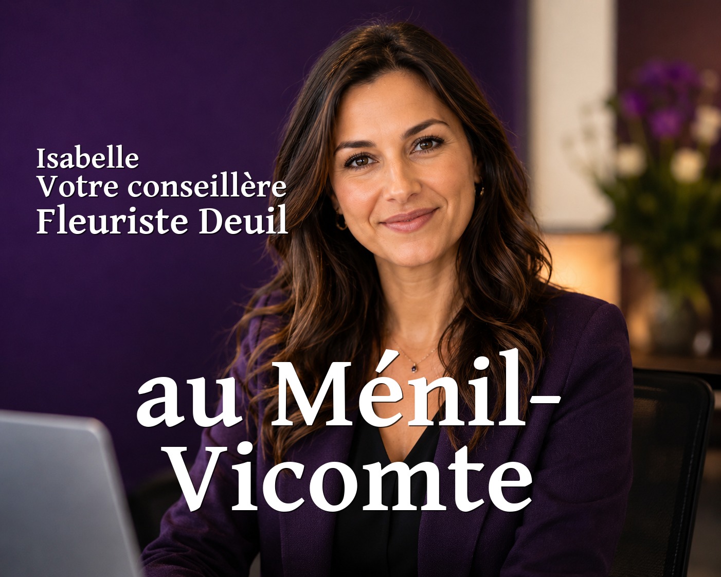 Isabelle, votre conseillère Fleuriste Deuil au Ménil-Vicomte