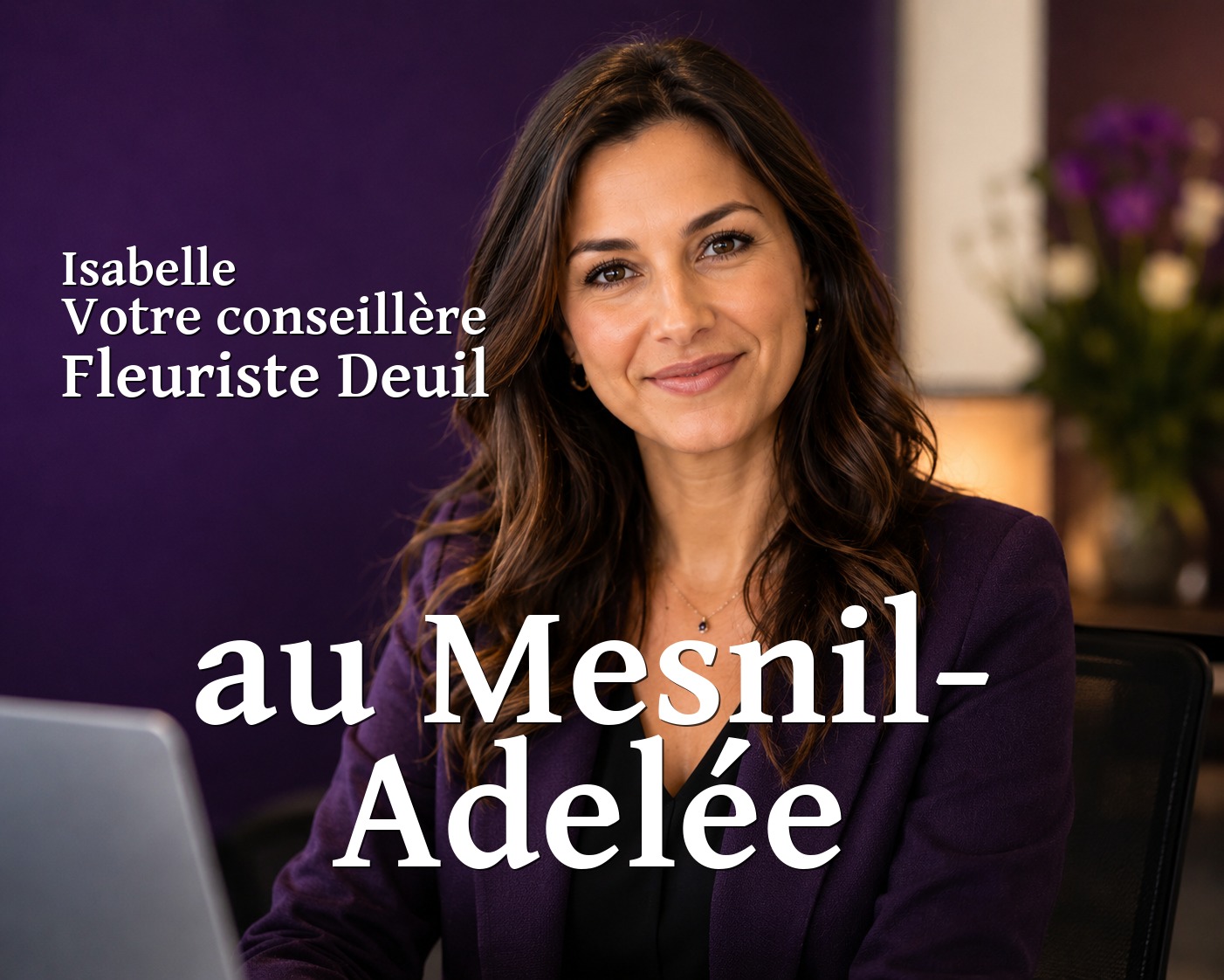 Isabelle, votre conseillère Fleuriste Deuil au Mesnil-Adelée