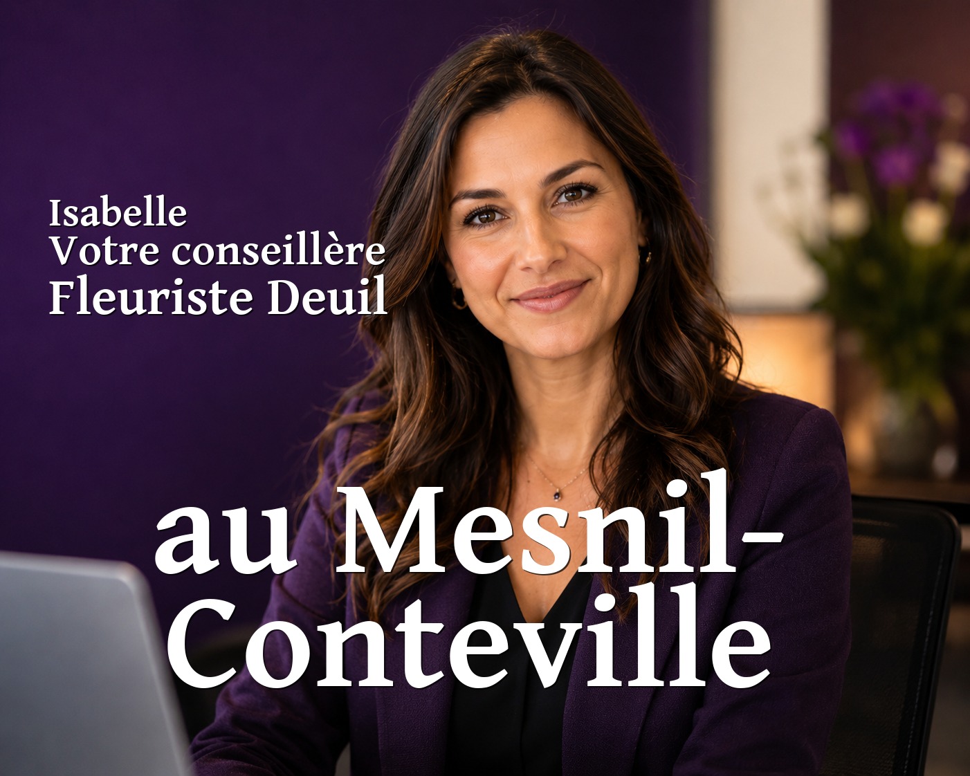 Isabelle, votre conseillère Fleuriste Deuil au Mesnil-Conteville