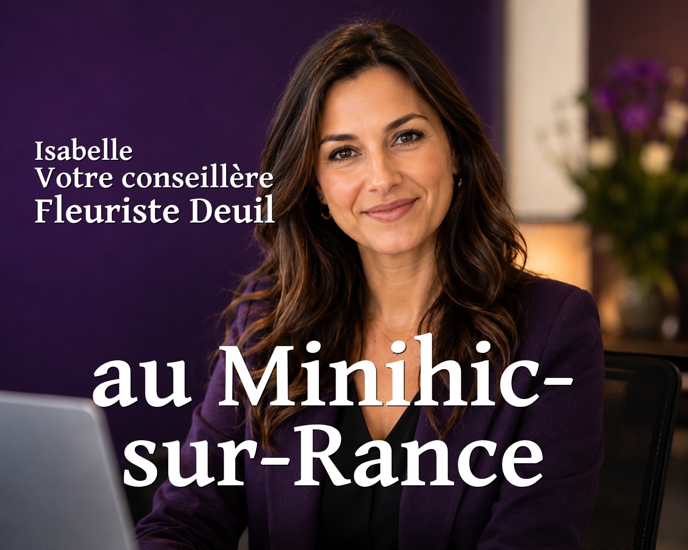Isabelle, votre conseillère Fleuriste Deuil au Minihic-sur-Rance