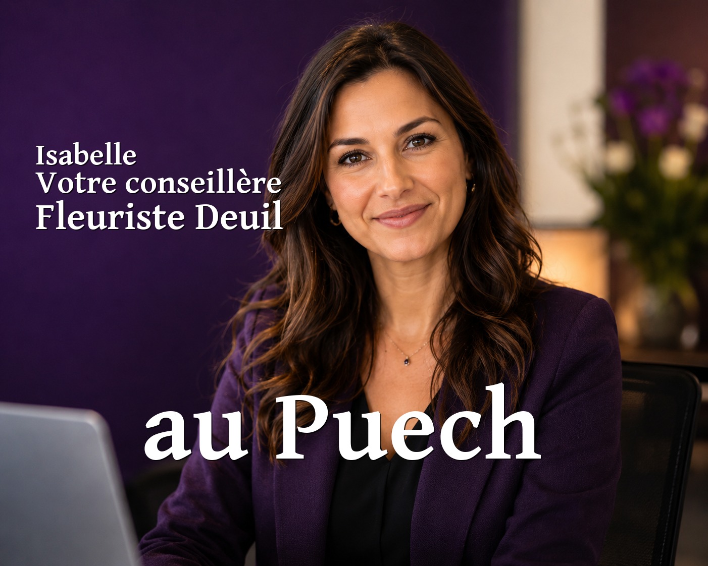 Isabelle, votre conseillère Fleuriste Deuil au Puech