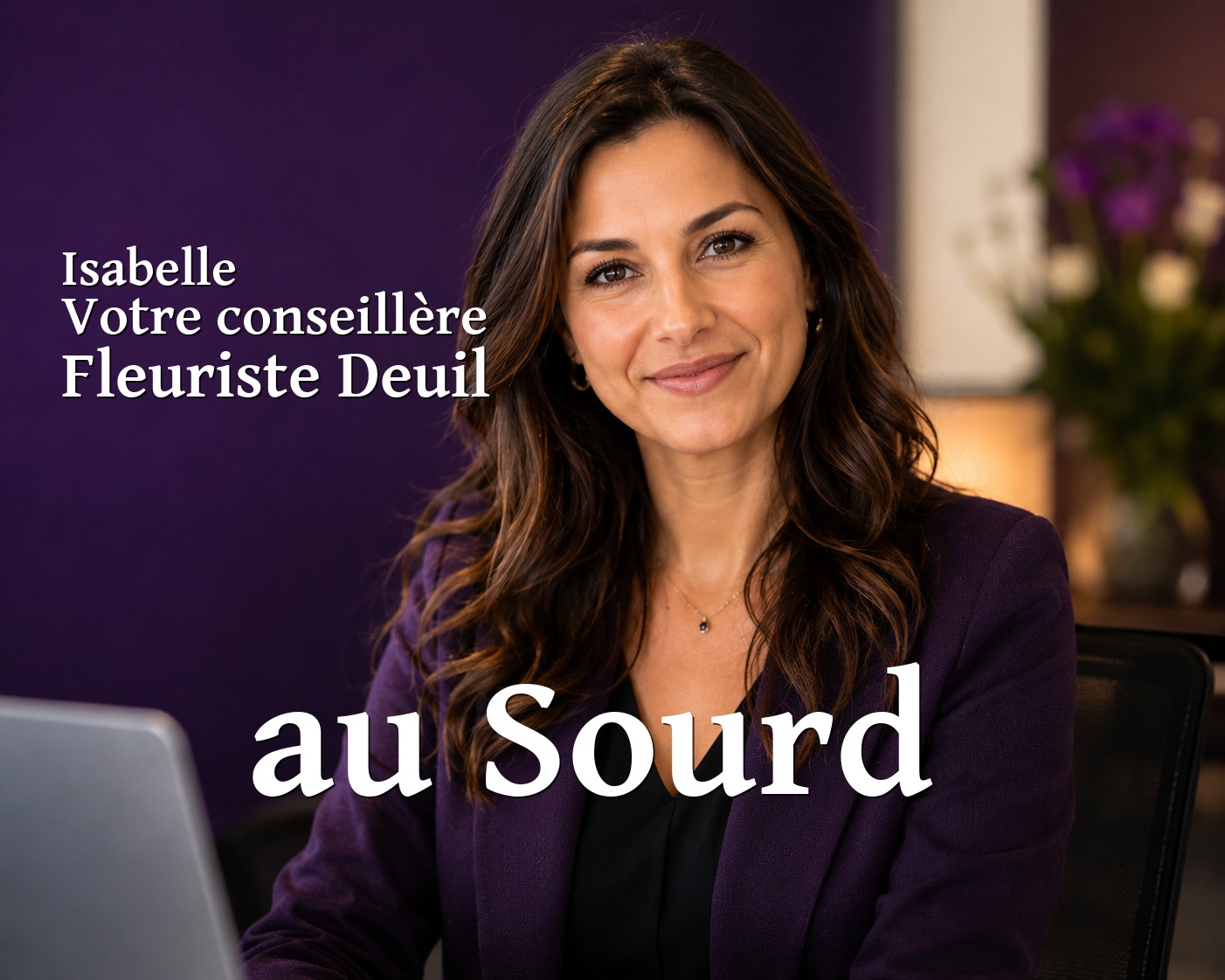 Isabelle, votre conseillère Fleuriste Deuil au Sourd