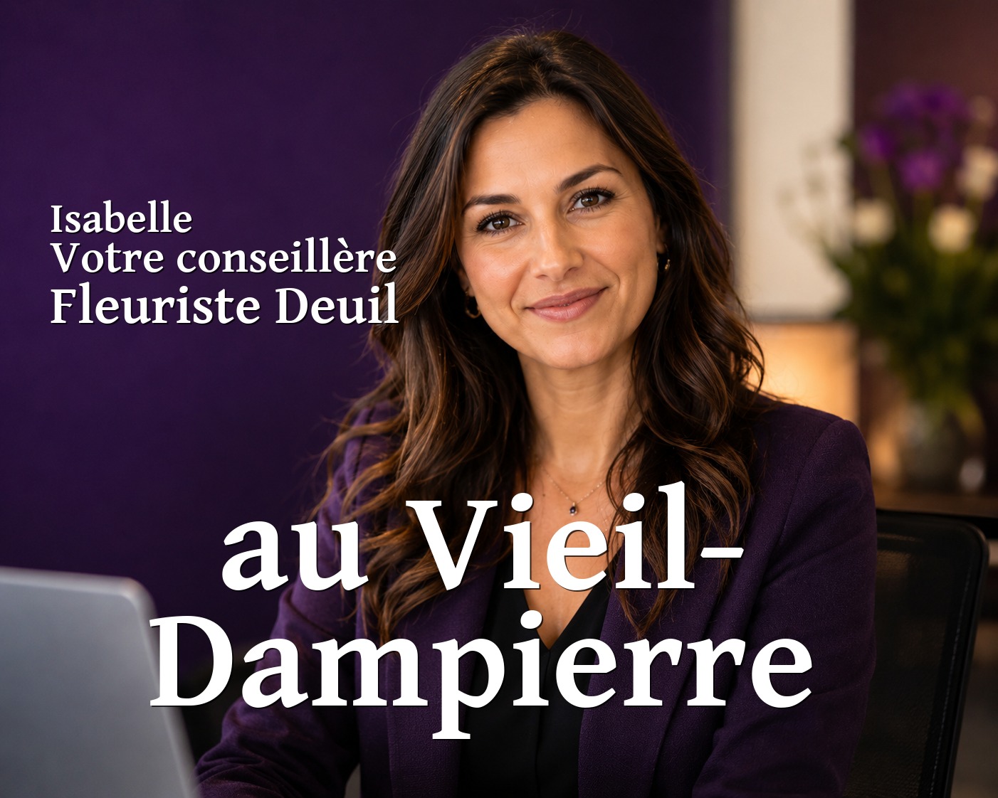 Isabelle, votre conseillère Fleuriste Deuil au Vieil-Dampierre