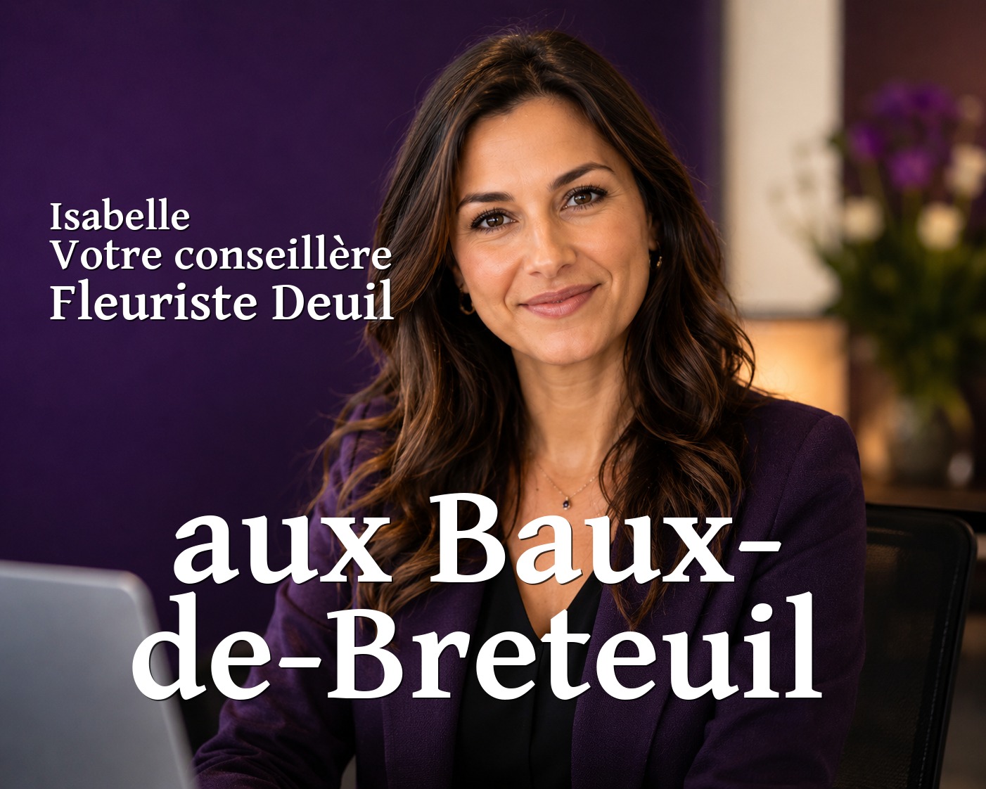 Isabelle, votre conseillère Fleuriste Deuil aux Baux-de-Breteuil