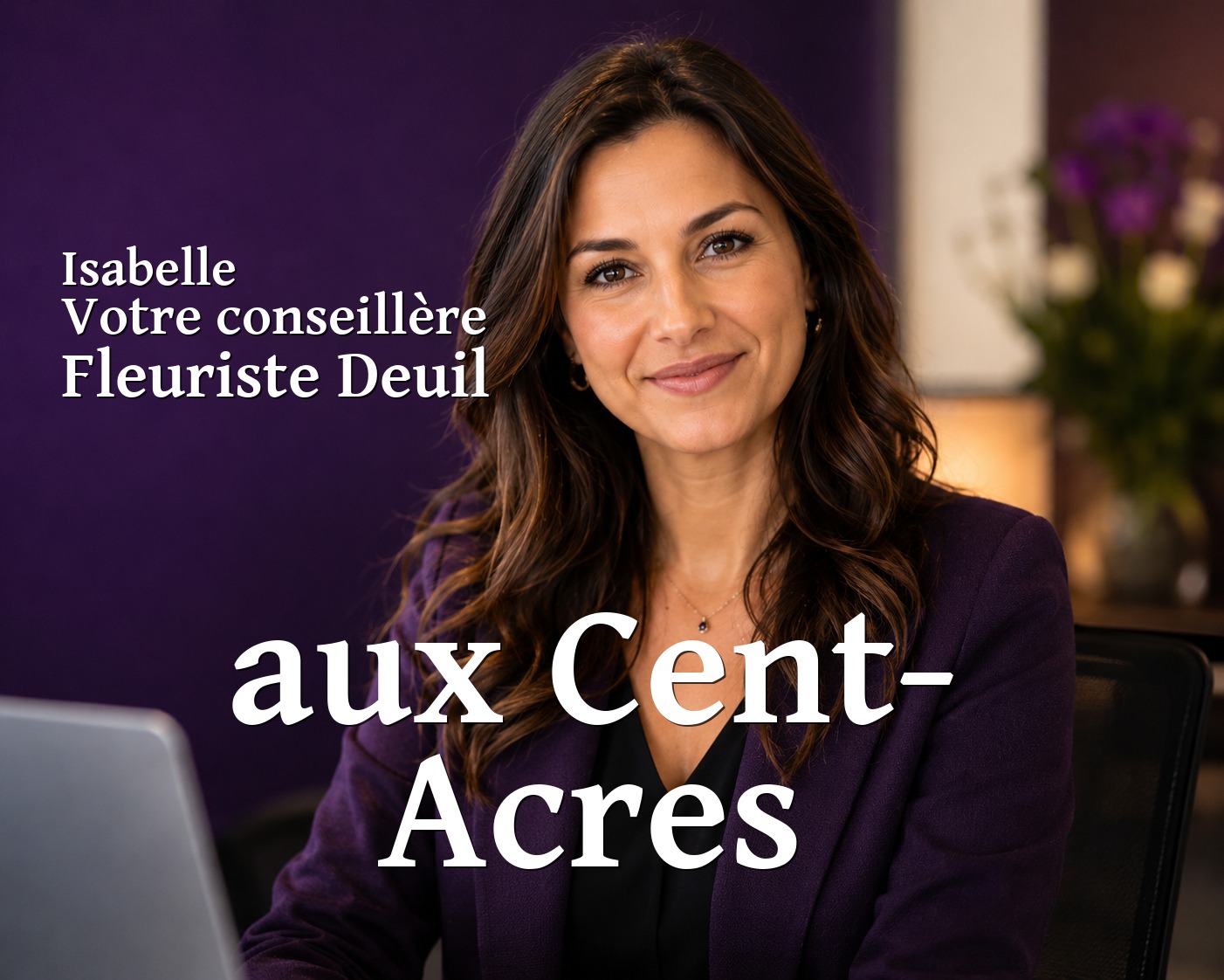 Isabelle, votre conseillère Fleuriste Deuil aux Cent-Acres