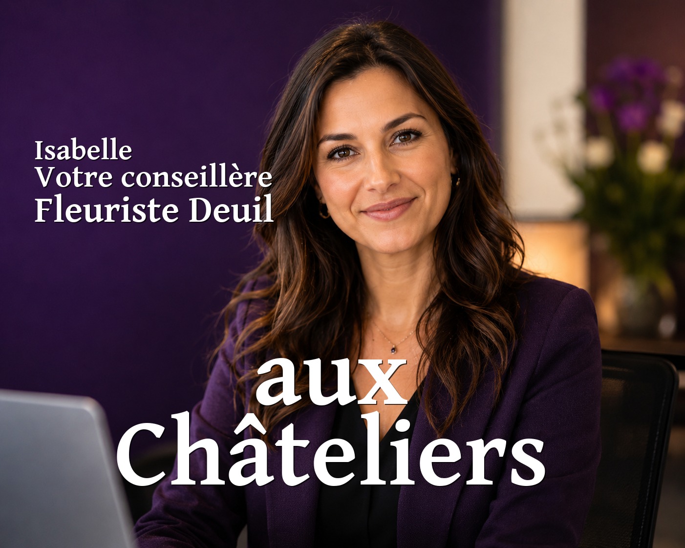 Isabelle, votre conseillère Fleuriste Deuil aux Châteliers