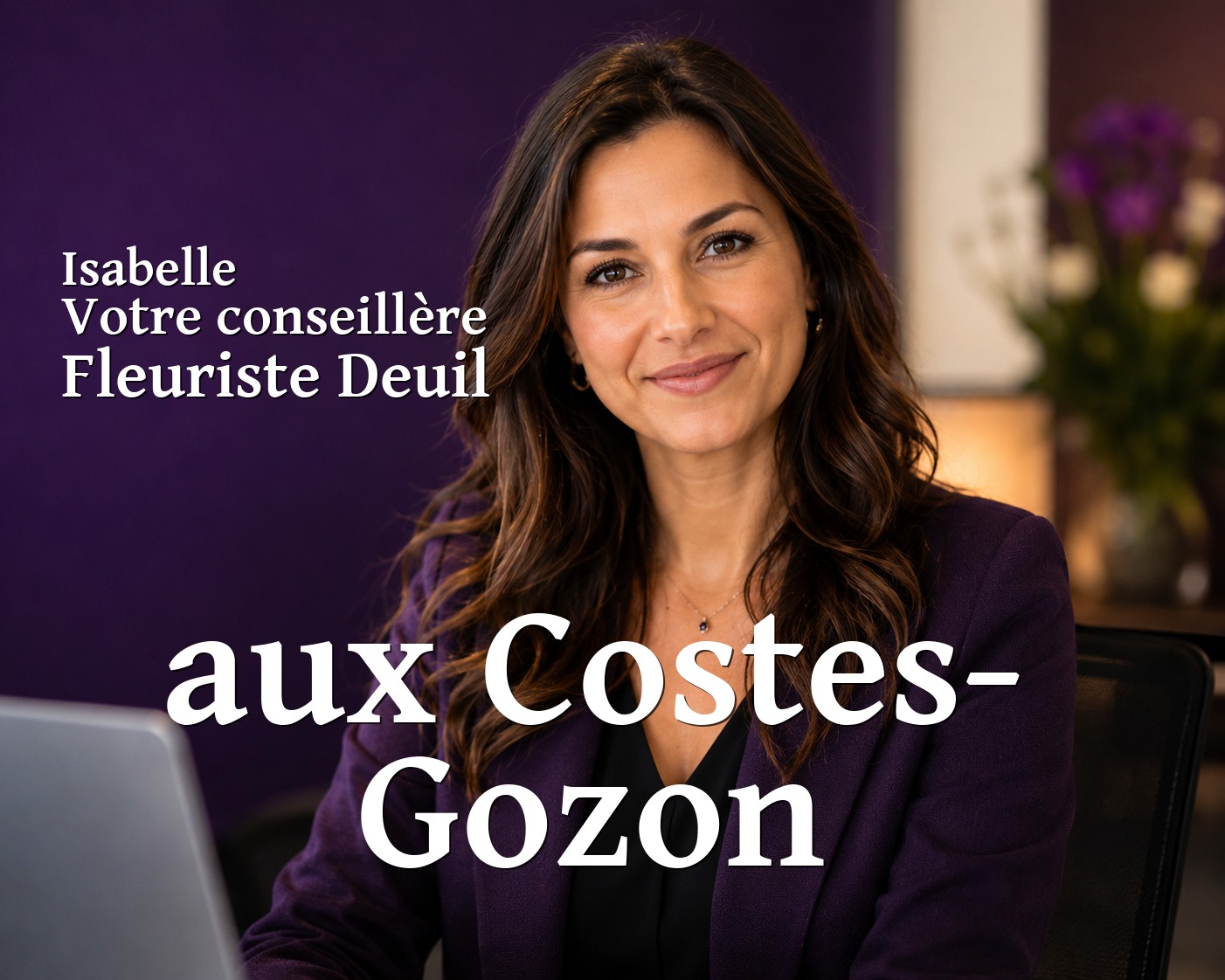Isabelle, votre conseillère Fleuriste Deuil aux Costes-Gozon