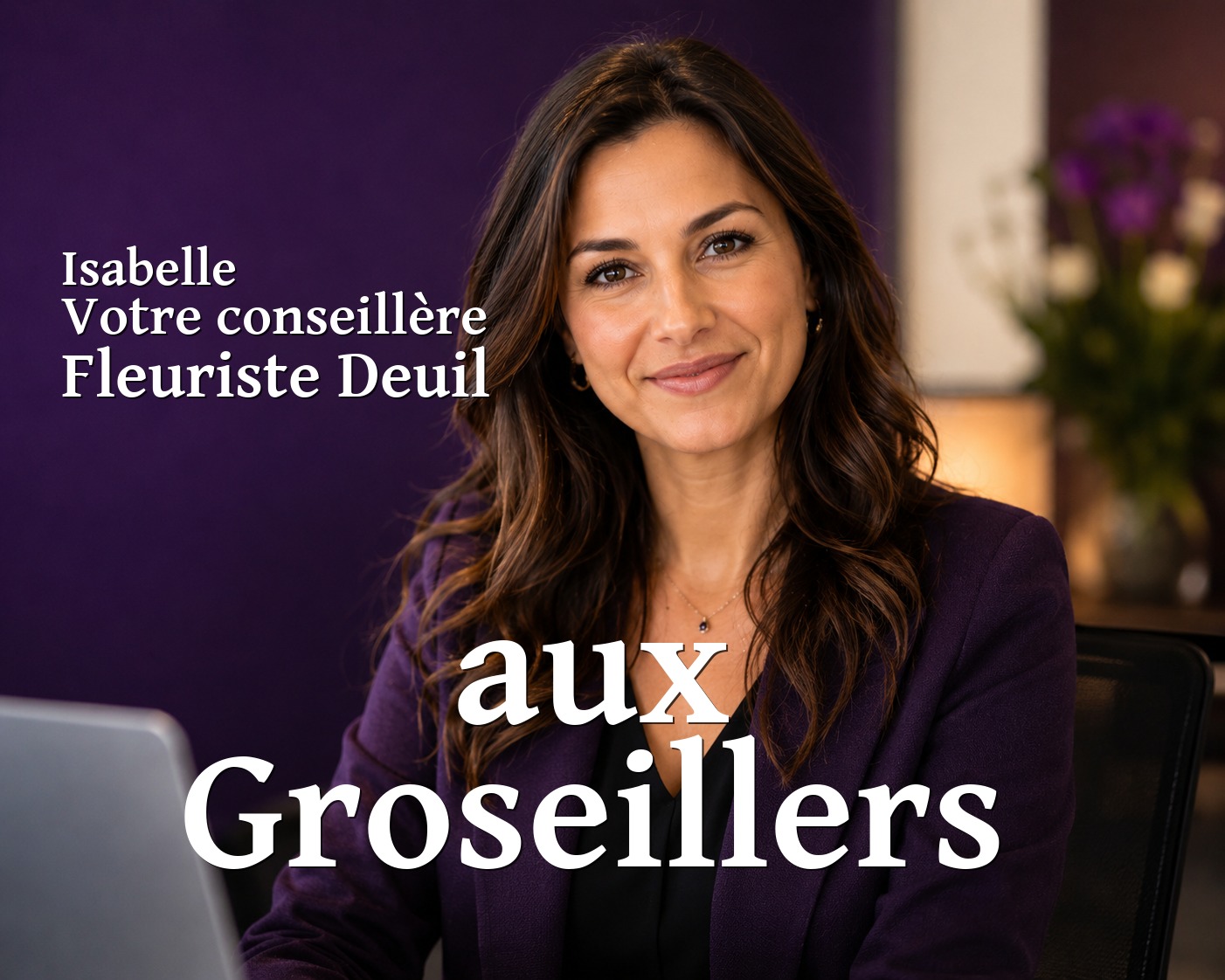 Isabelle, votre conseillère Fleuriste Deuil aux Groseillers