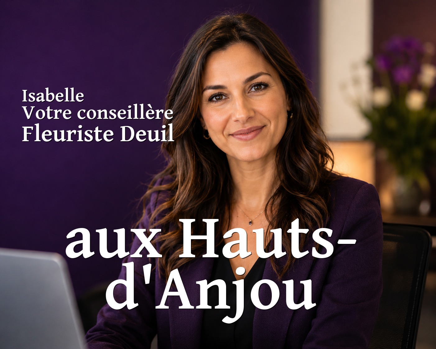 Isabelle, votre conseillère Fleuriste Deuil aux Hauts-d'Anjou