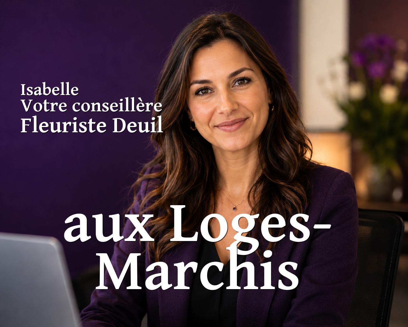 Isabelle, votre conseillère Fleuriste Deuil aux Loges-Marchis