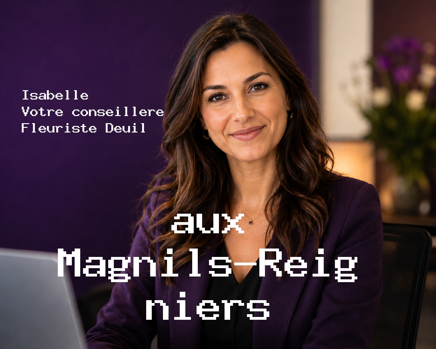 Isabelle, votre conseillère Fleuriste Deuil aux Magnils-Reigniers