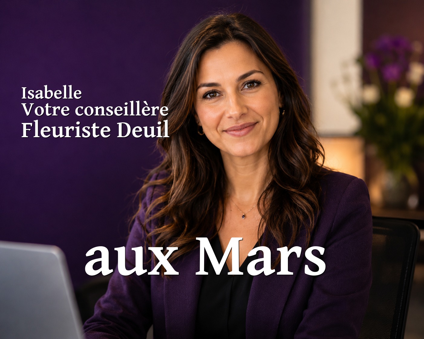 Isabelle, votre conseillère Fleuriste Deuil aux Mars