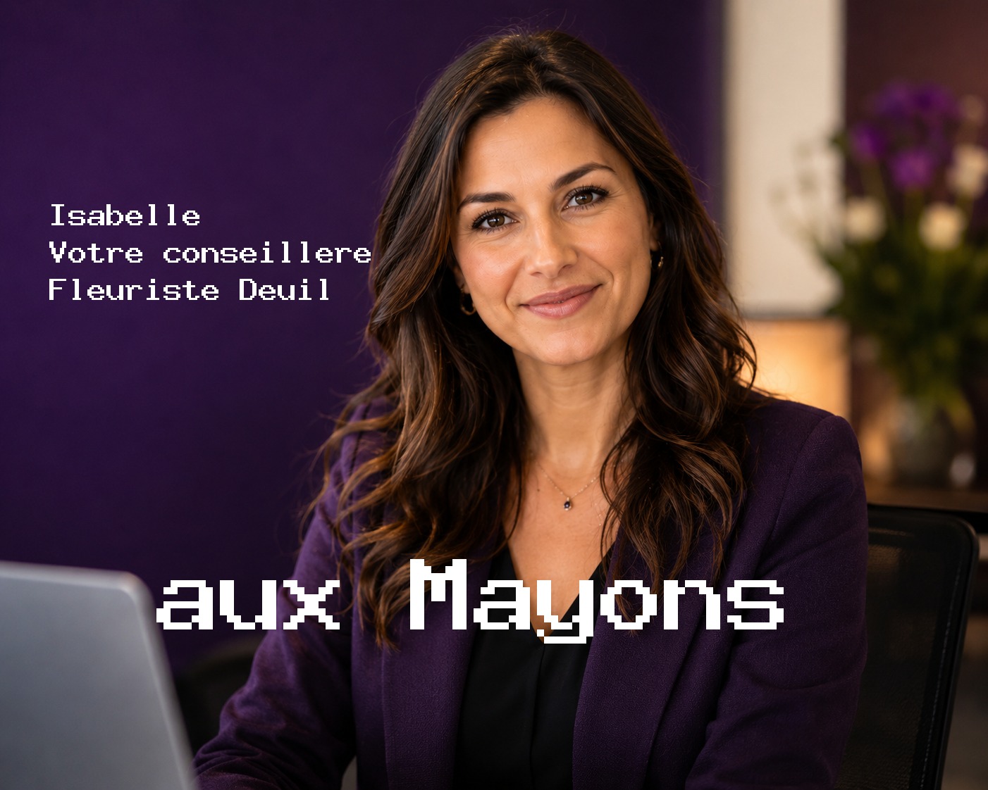 Isabelle, votre conseillère Fleuriste Deuil aux Mayons