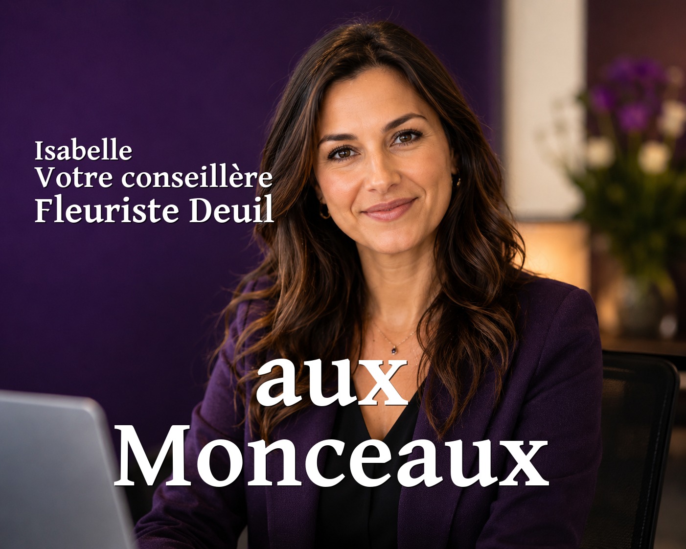 Isabelle, votre conseillère Fleuriste Deuil aux Monceaux