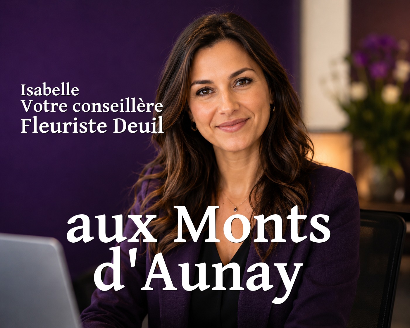 Isabelle, votre conseillère Fleuriste Deuil aux Monts d'Aunay