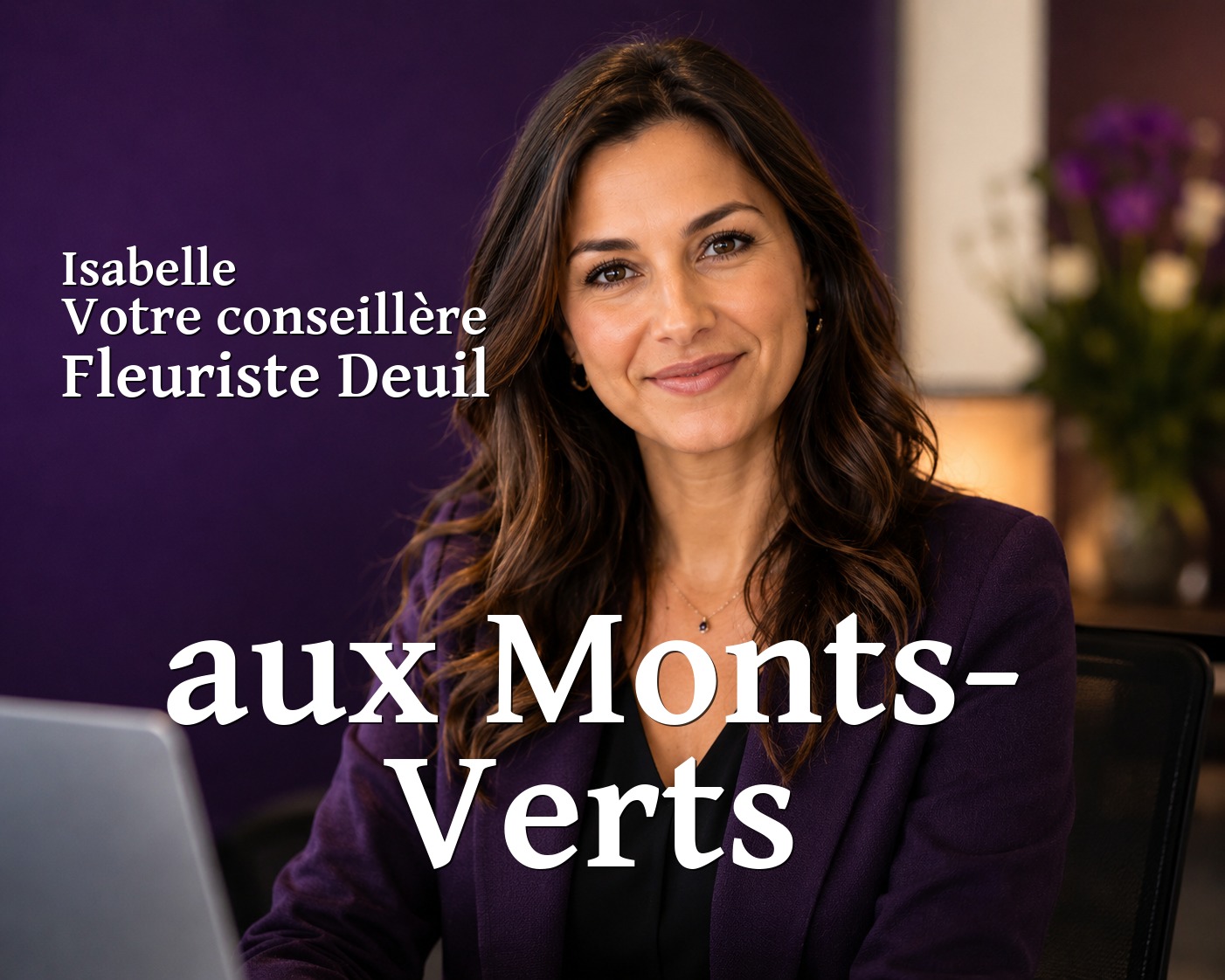 Isabelle, votre conseillère Fleuriste Deuil aux Monts-Verts