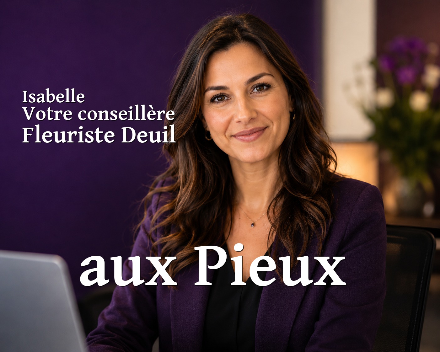 Isabelle, votre conseillère Fleuriste Deuil aux Pieux