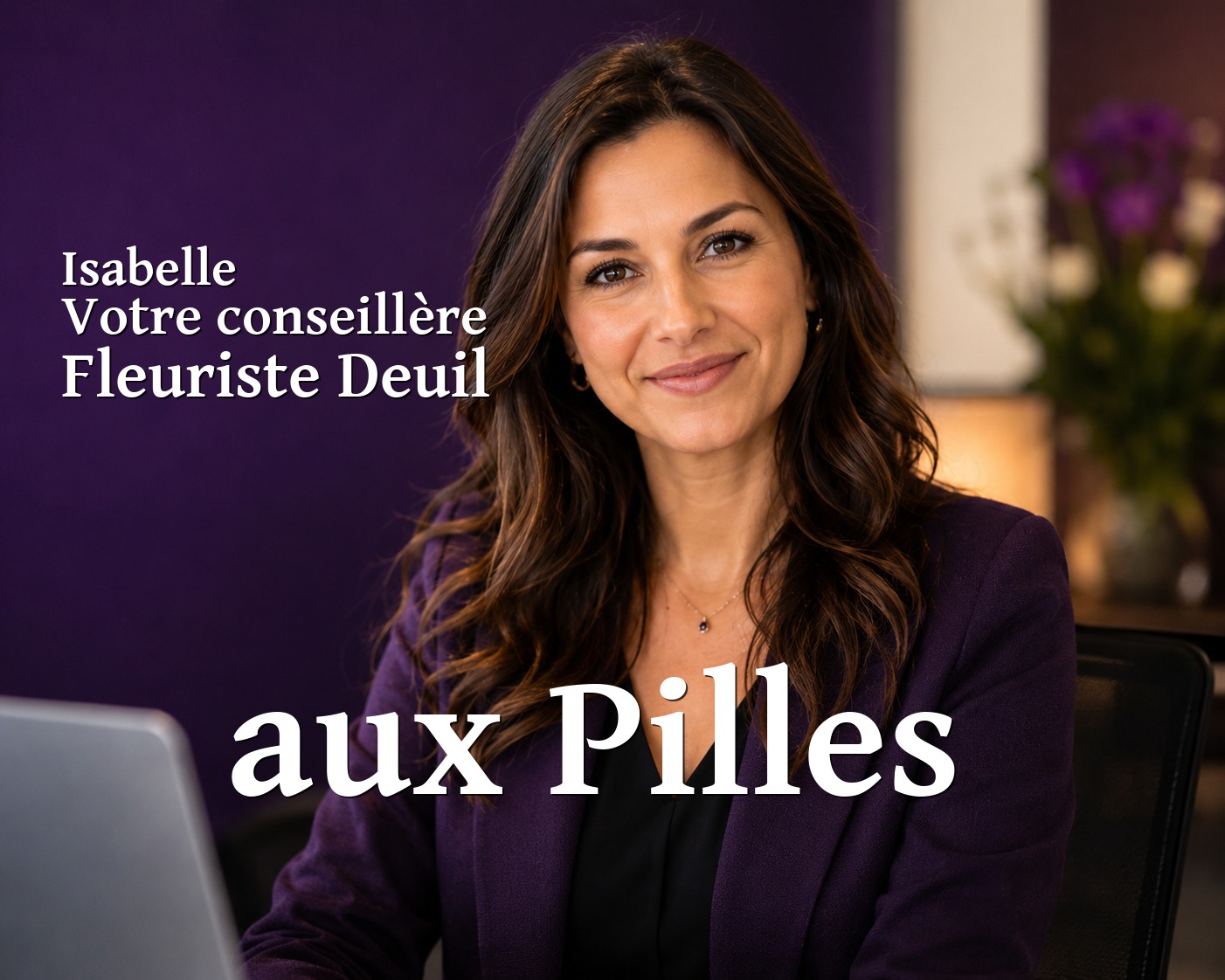 Isabelle, votre conseillère Fleuriste Deuil aux Pilles
