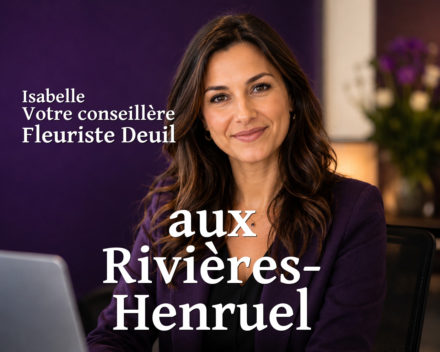 Isabelle, votre conseillère Fleuriste Deuil aux Rivières-Henruel