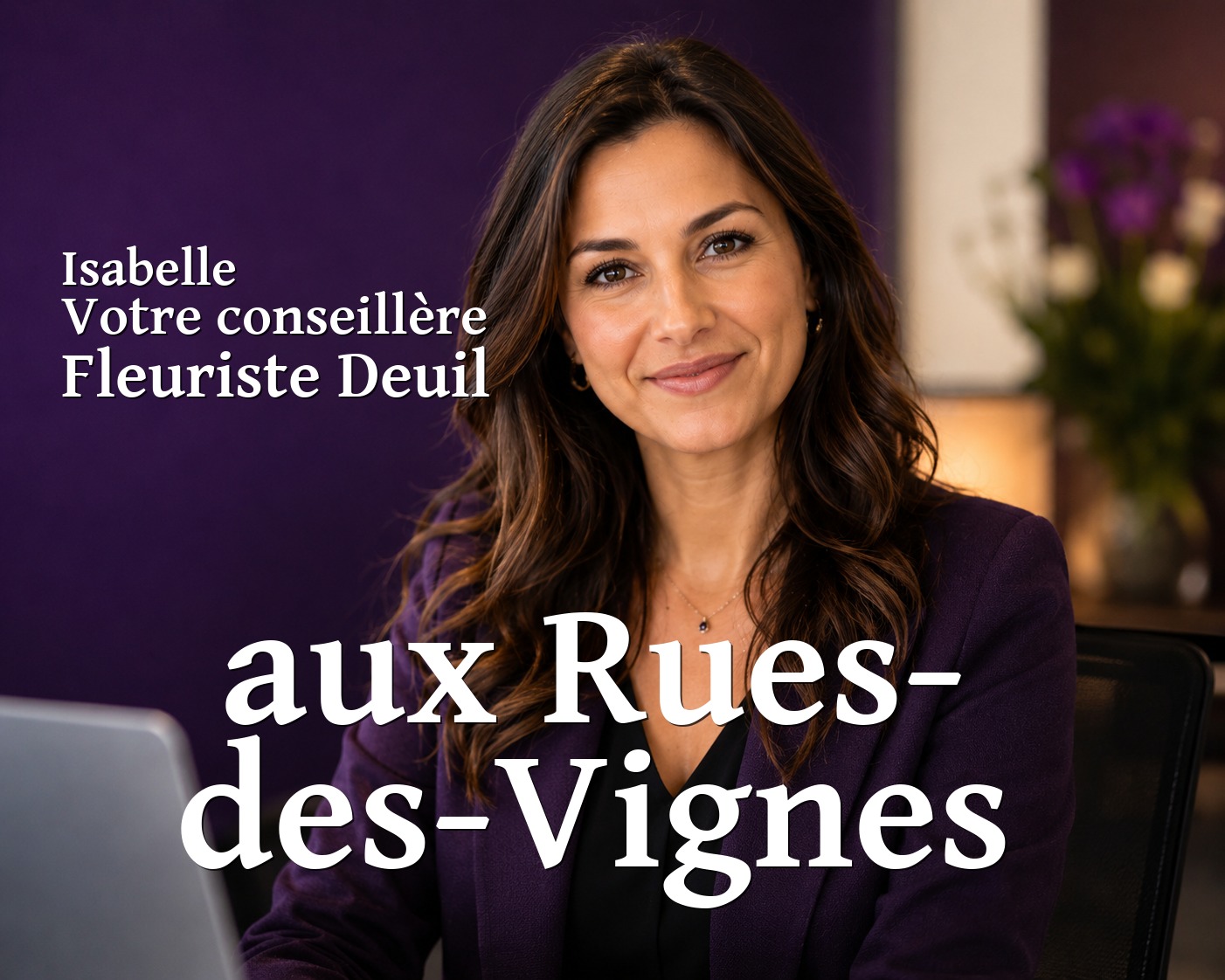 Isabelle, votre conseillère Fleuriste Deuil aux Rues-des-Vignes