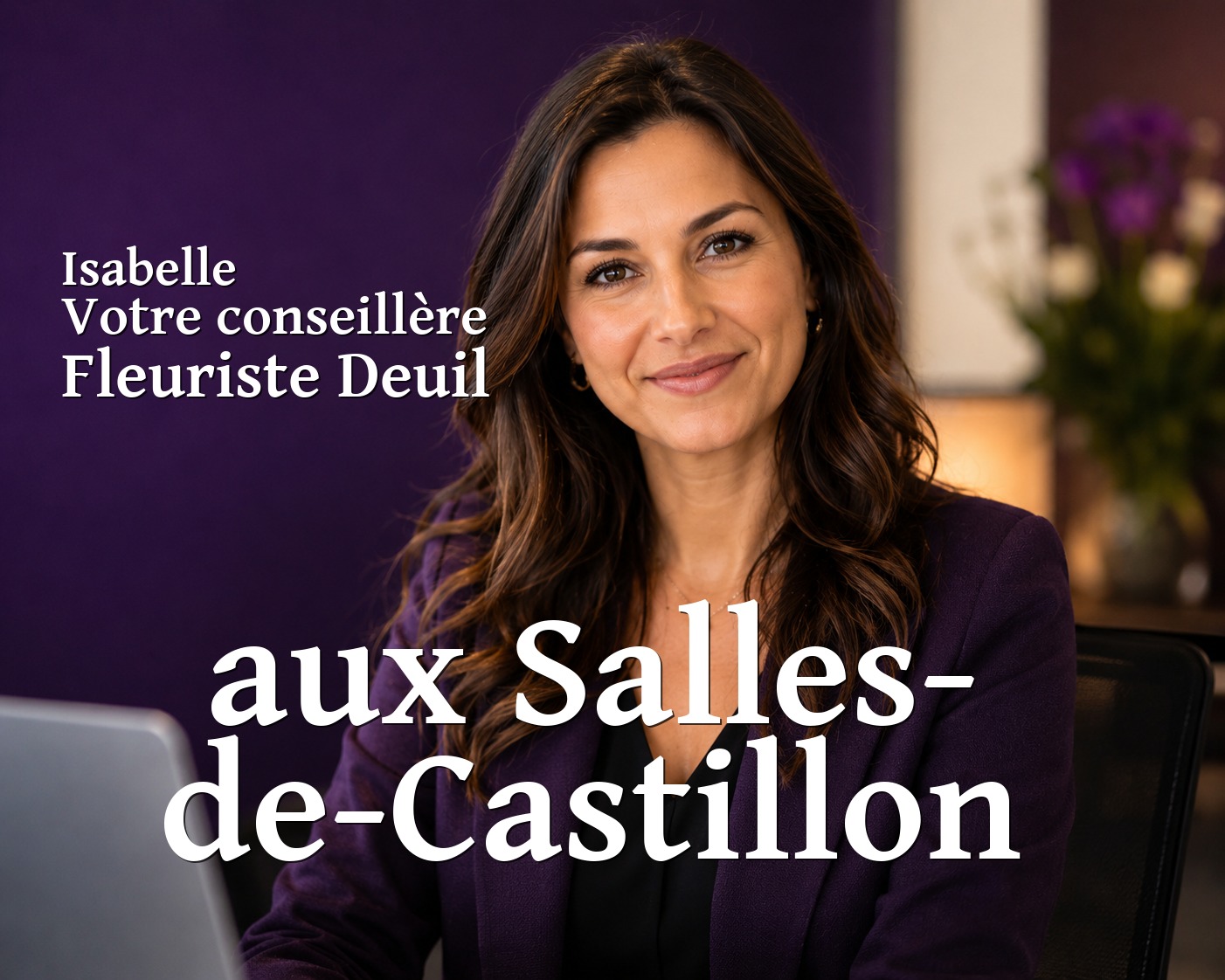 Isabelle, votre conseillère Fleuriste Deuil aux Salles-de-Castillon