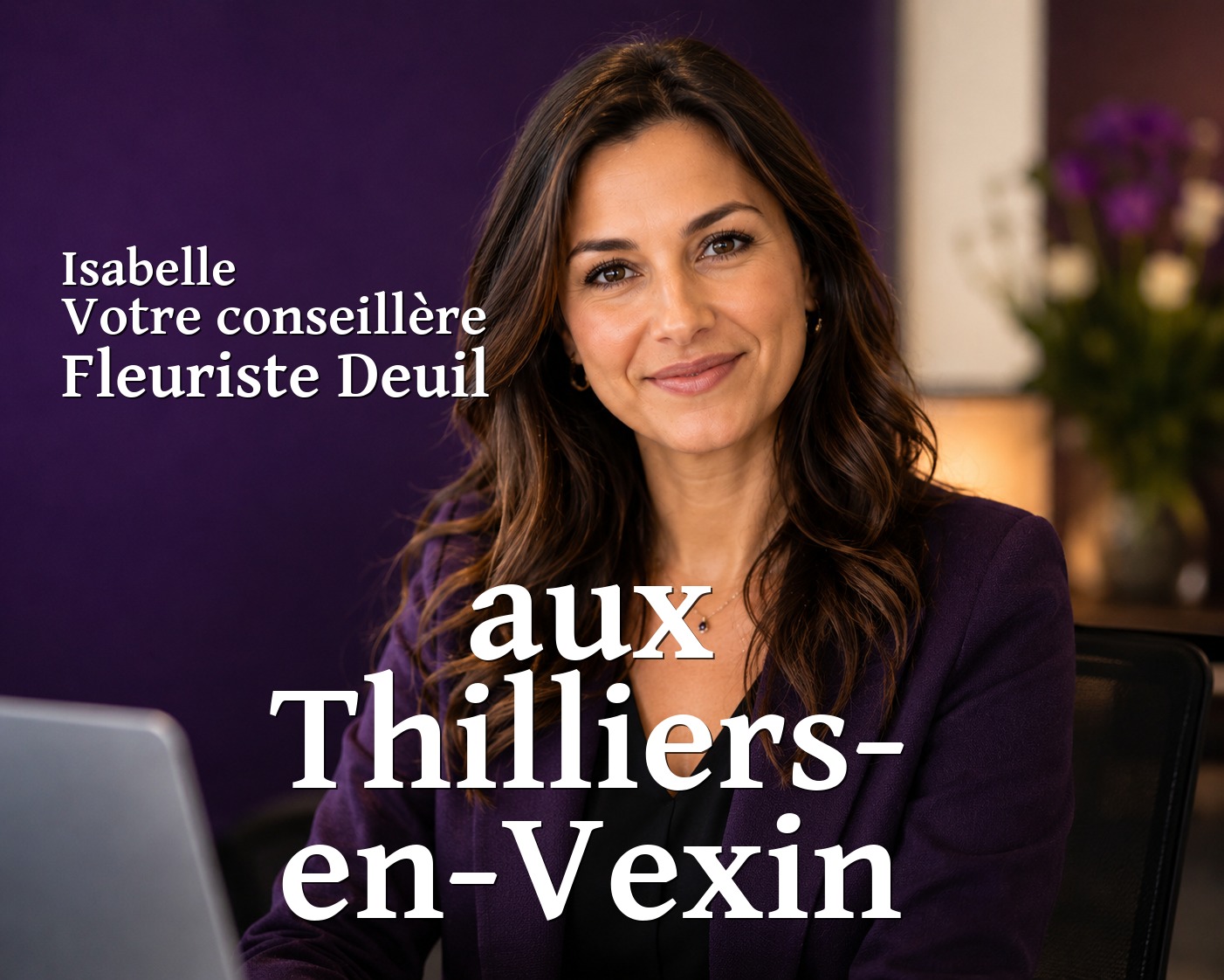 Isabelle, votre conseillère Fleuriste Deuil aux Thilliers-en-Vexin