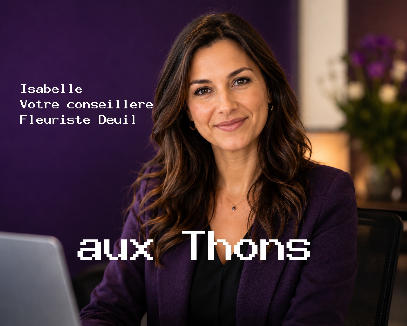 Isabelle, votre conseillère Fleuriste Deuil aux Thons