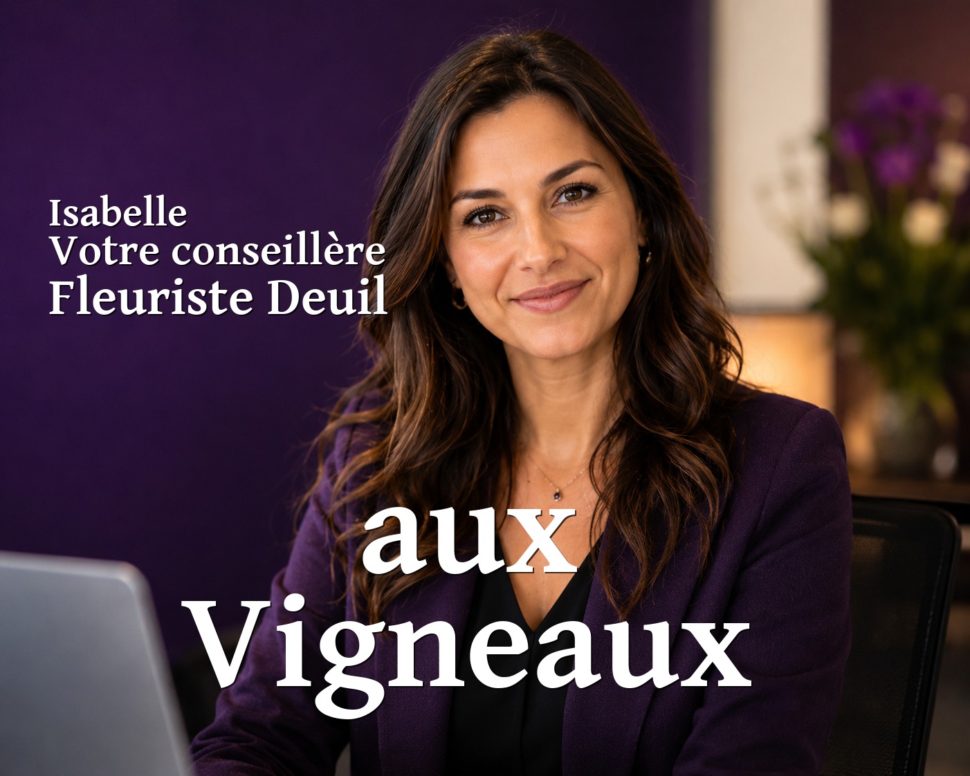 Isabelle, votre conseillère Fleuriste Deuil aux Vigneaux
