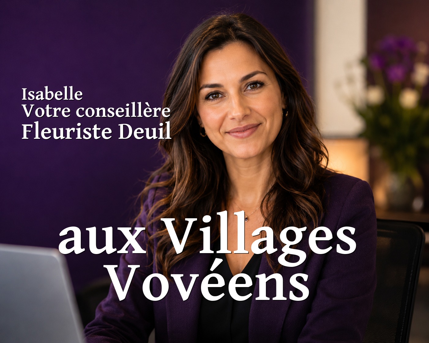 Isabelle, votre conseillère Fleuriste Deuil aux Villages Vovéens