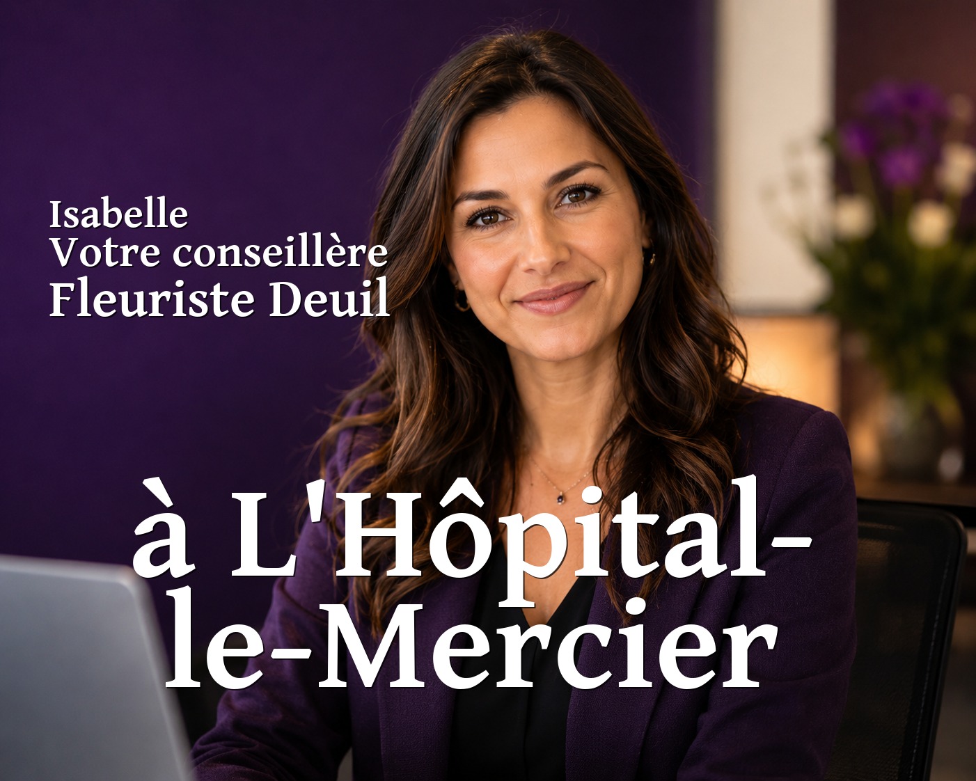 Isabelle, votre conseillère Fleuriste Deuil à L'Hôpital-le-Mercier