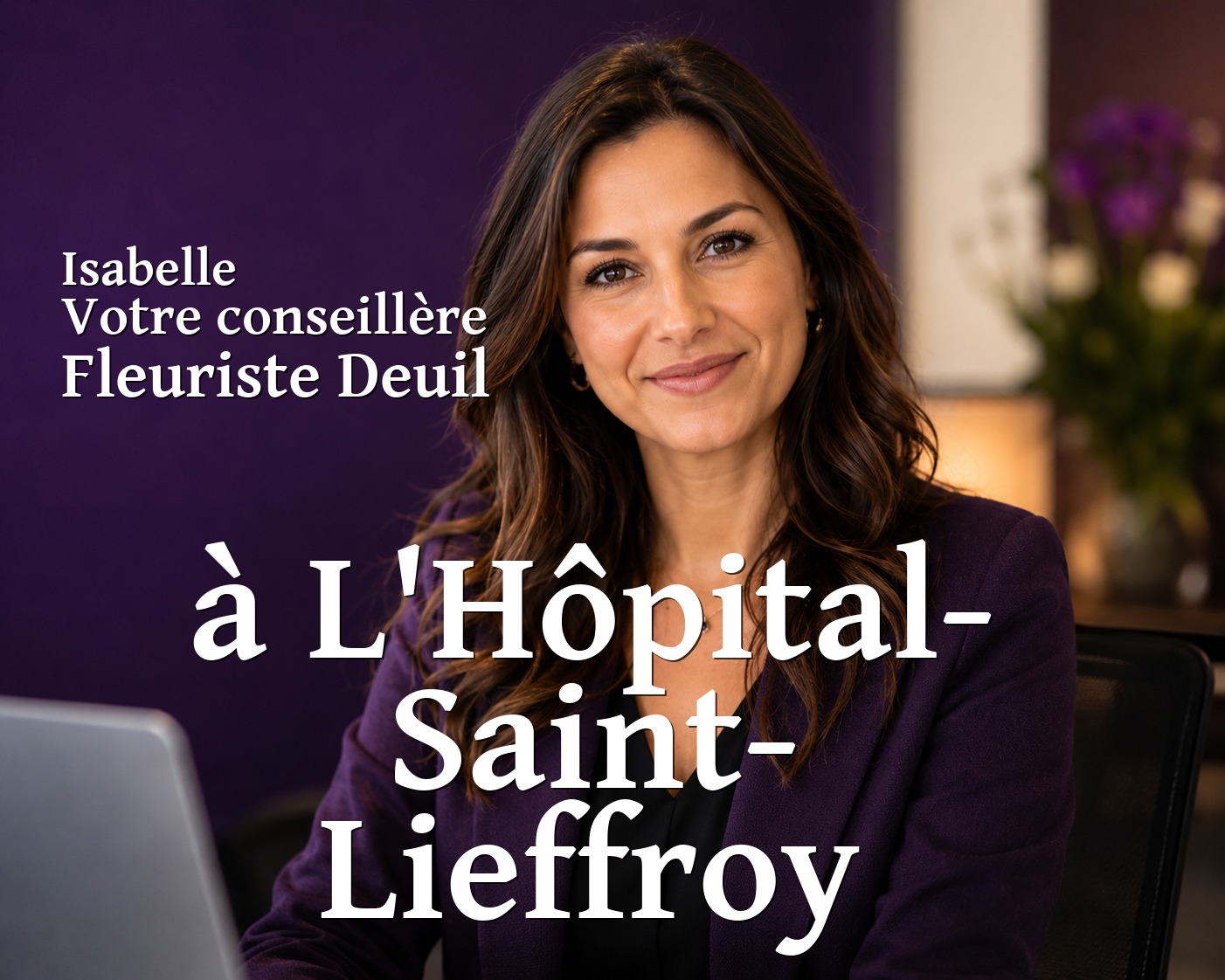 Isabelle, votre conseillère Fleuriste Deuil à L'Hôpital-Saint-Lieffroy