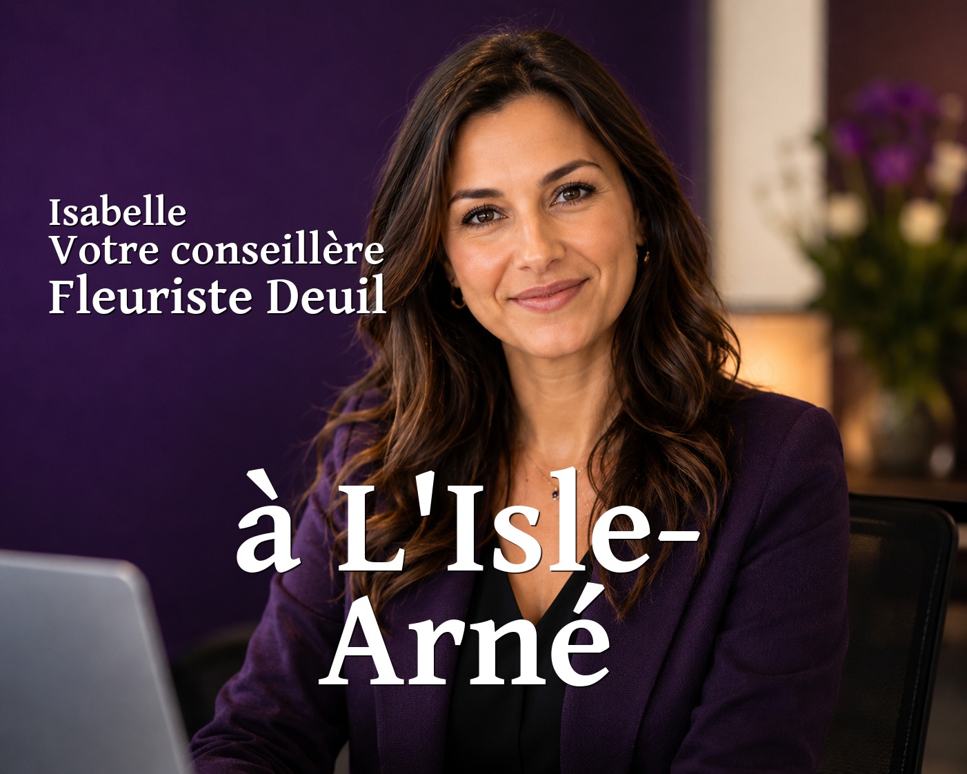 Isabelle, votre conseillère Fleuriste Deuil à L'Isle-Arné