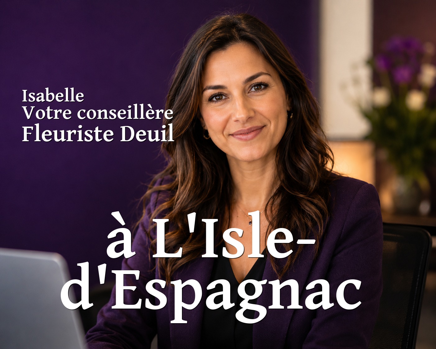 Isabelle, votre conseillère Fleuriste Deuil à L'Isle-d'Espagnac