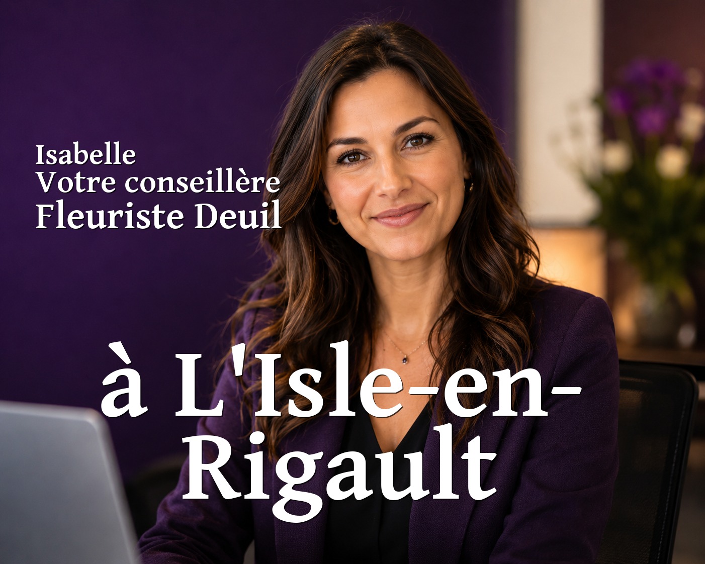 Isabelle, votre conseillère Fleuriste Deuil à L'Isle-en-Rigault