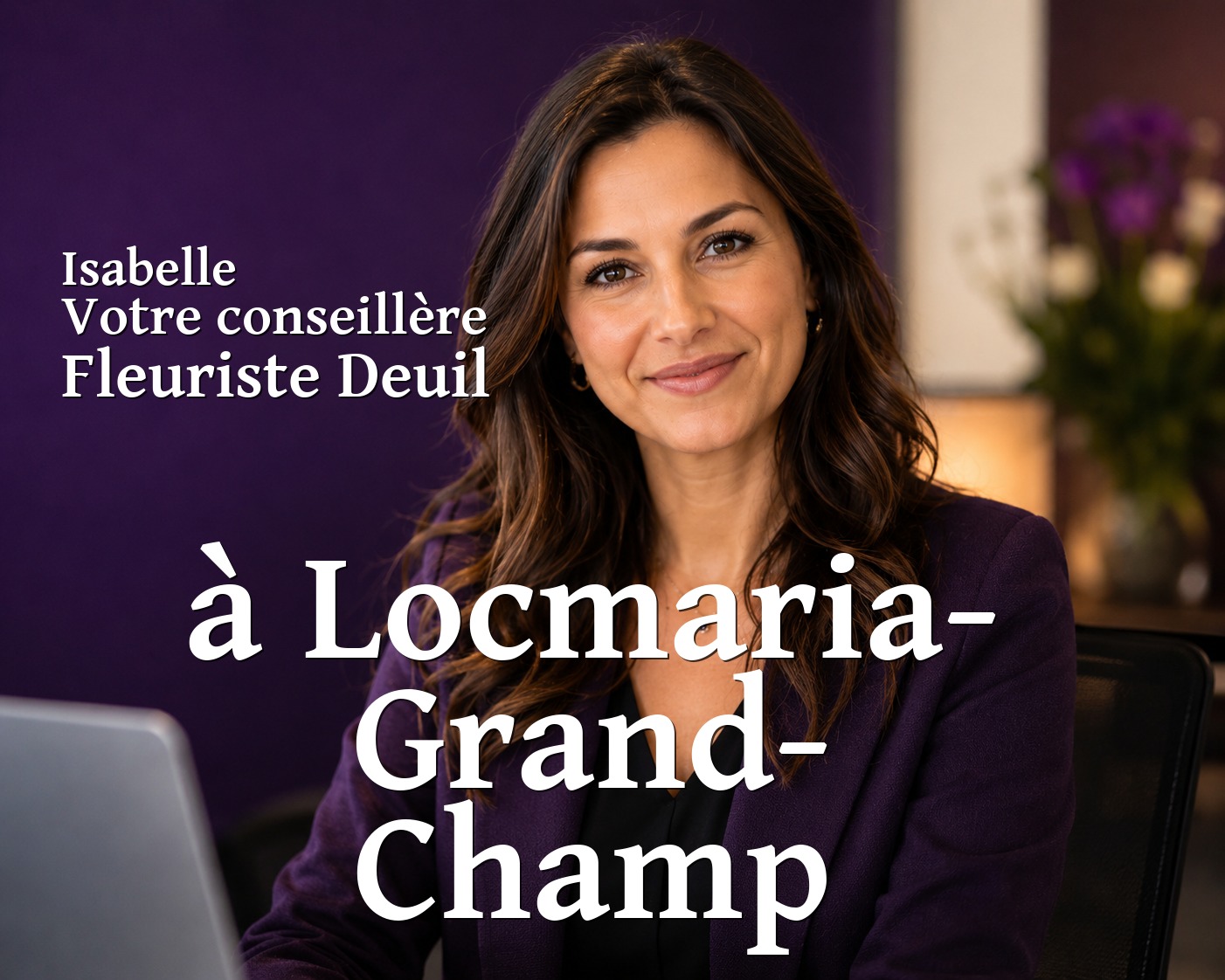Isabelle, votre conseillère Fleuriste Deuil à Locmaria-Grand-Champ